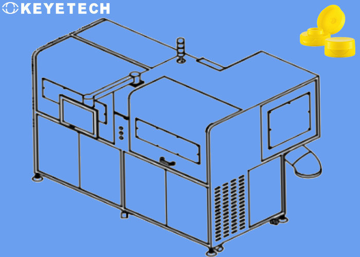 PP 플라스틱 캡 시각 검사 기계 불량 검은 반점 플래시 결함